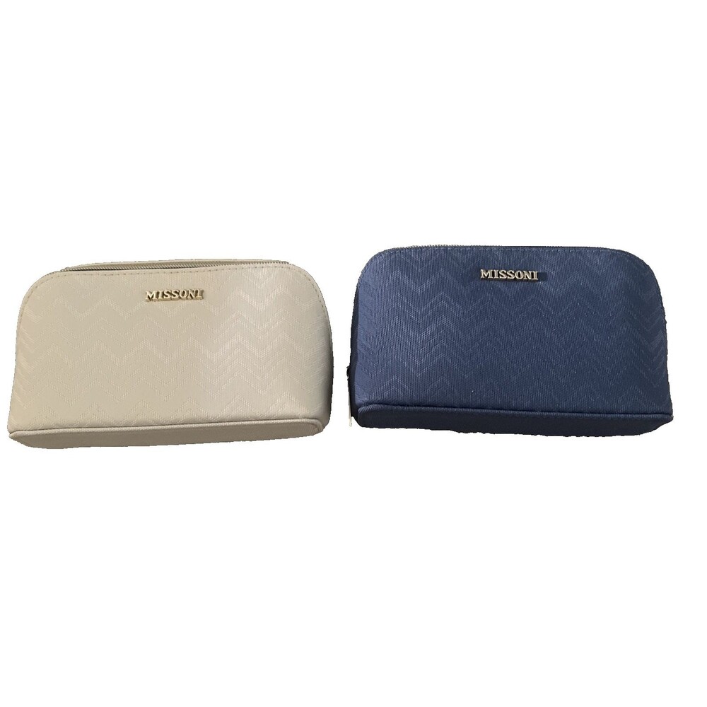 Missoni Delta One amenity kit featuring signature chevron texture-(Set of 2) NWD